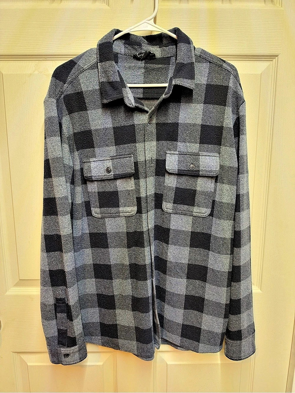 FOR THE REPUBLIC Men's Plaid Shirt Jacket Size Large Like New